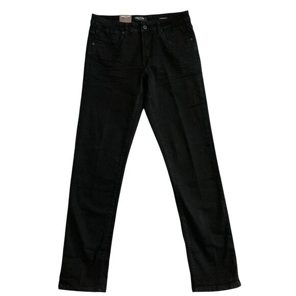 NEW Kenneth Cole Men's 32x34 Black Straight Fit Stretch Denim Jeans Cotton Blend - Picture 3 of 10